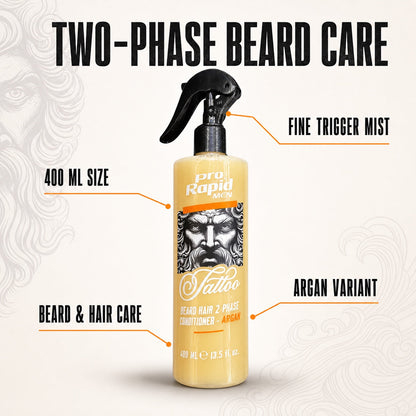 ProRapid Beard Hair 2-Phase Conditioner formula and size details
