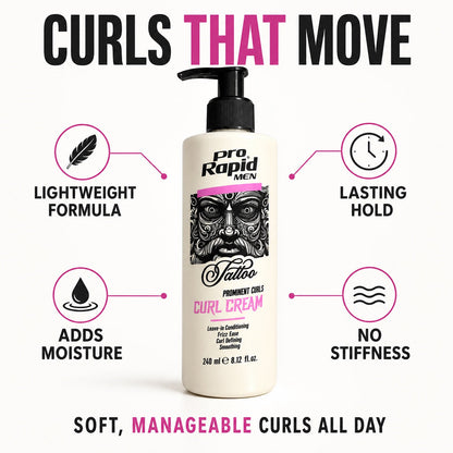 ProRapid Curl Cream 240ml – lightweight formula, moisture and hold