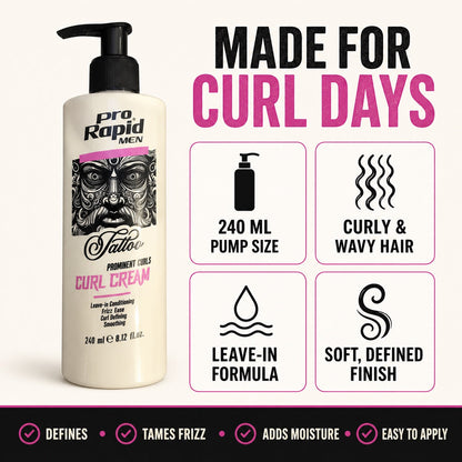 ProRapid Curl Cream 240ml – curly and wavy hair benefits