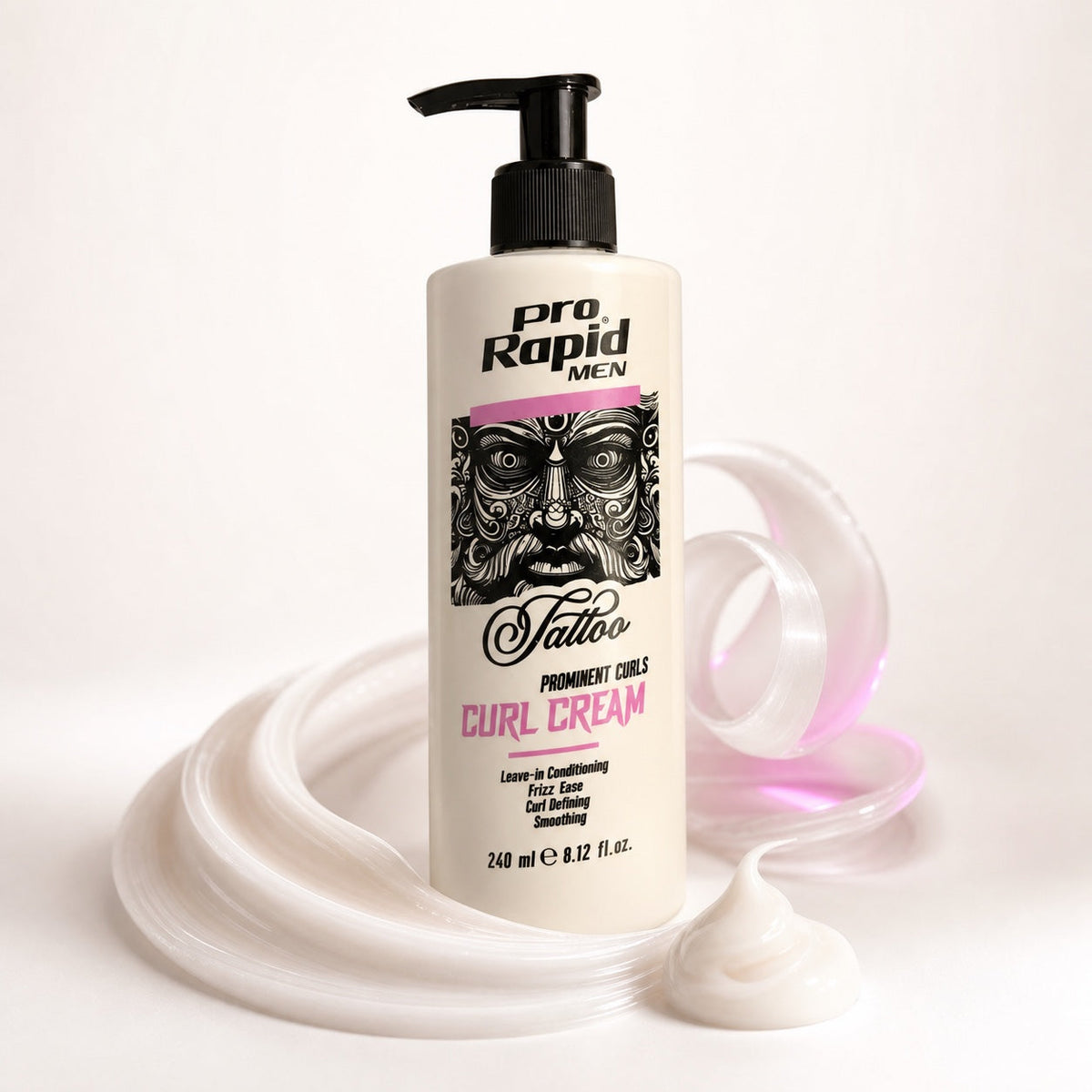 ProRapid Curl Cream bottle with lightweight cream texture