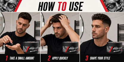How to apply ProRapid Hair Styling Gel-Gum 300g