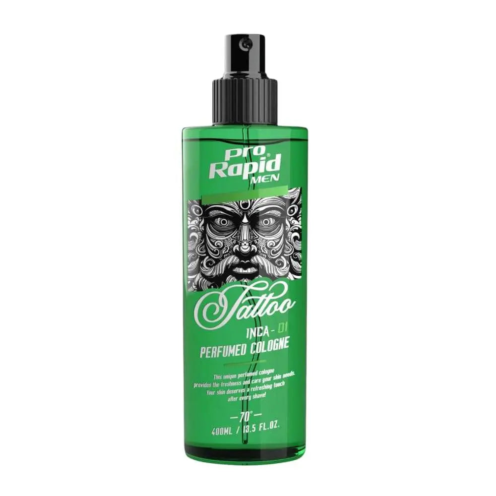 ProRapid INCA 01 Tattoo After Shave Cologne 400ml green bottle