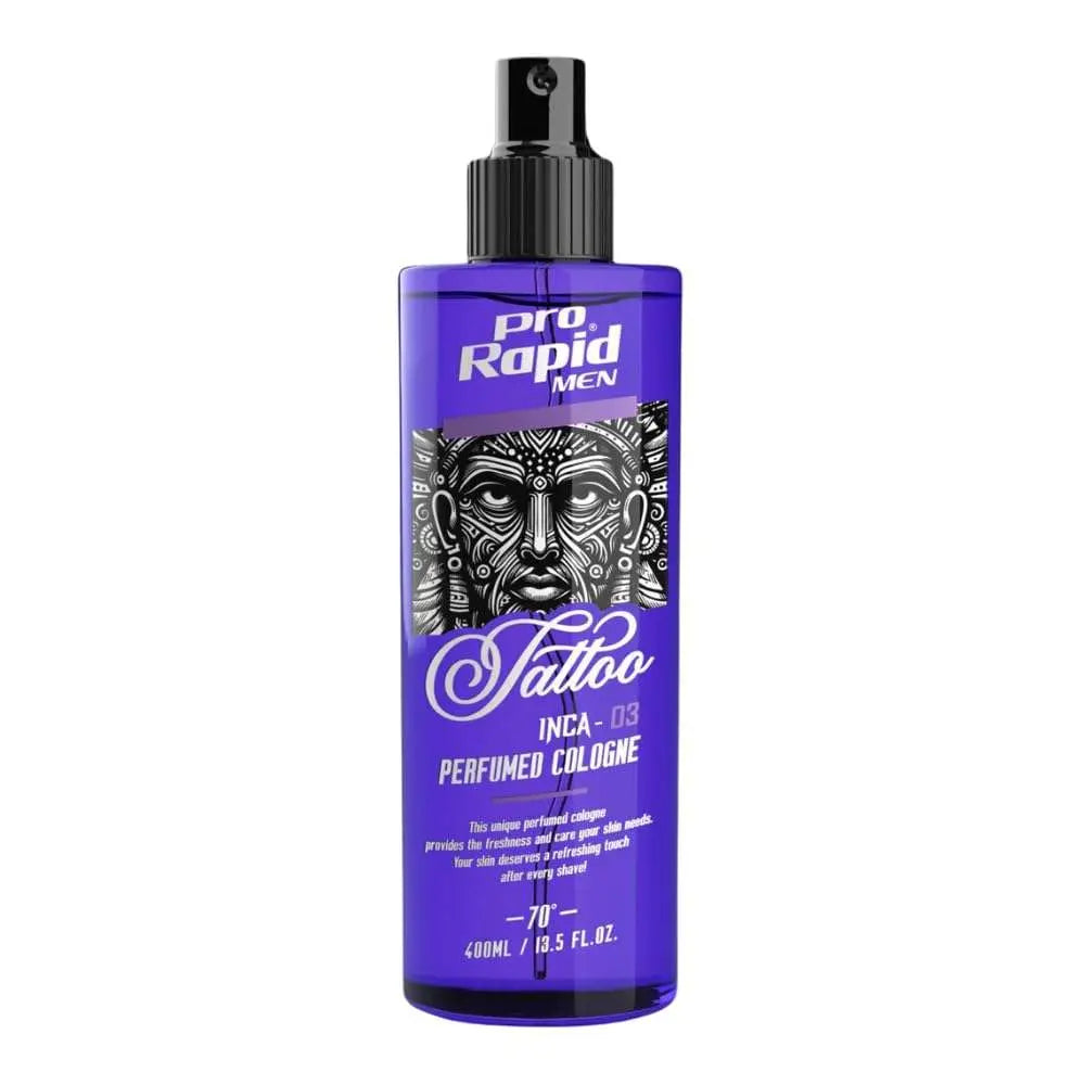 ProRapid INCA 03 Tattoo After Shave Cologne 400ml purple bottle