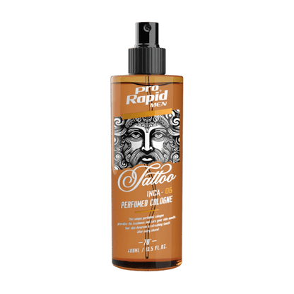 ProRapid INCA 06 Tattoo After Shave Cologne 400ml amber orange bottle