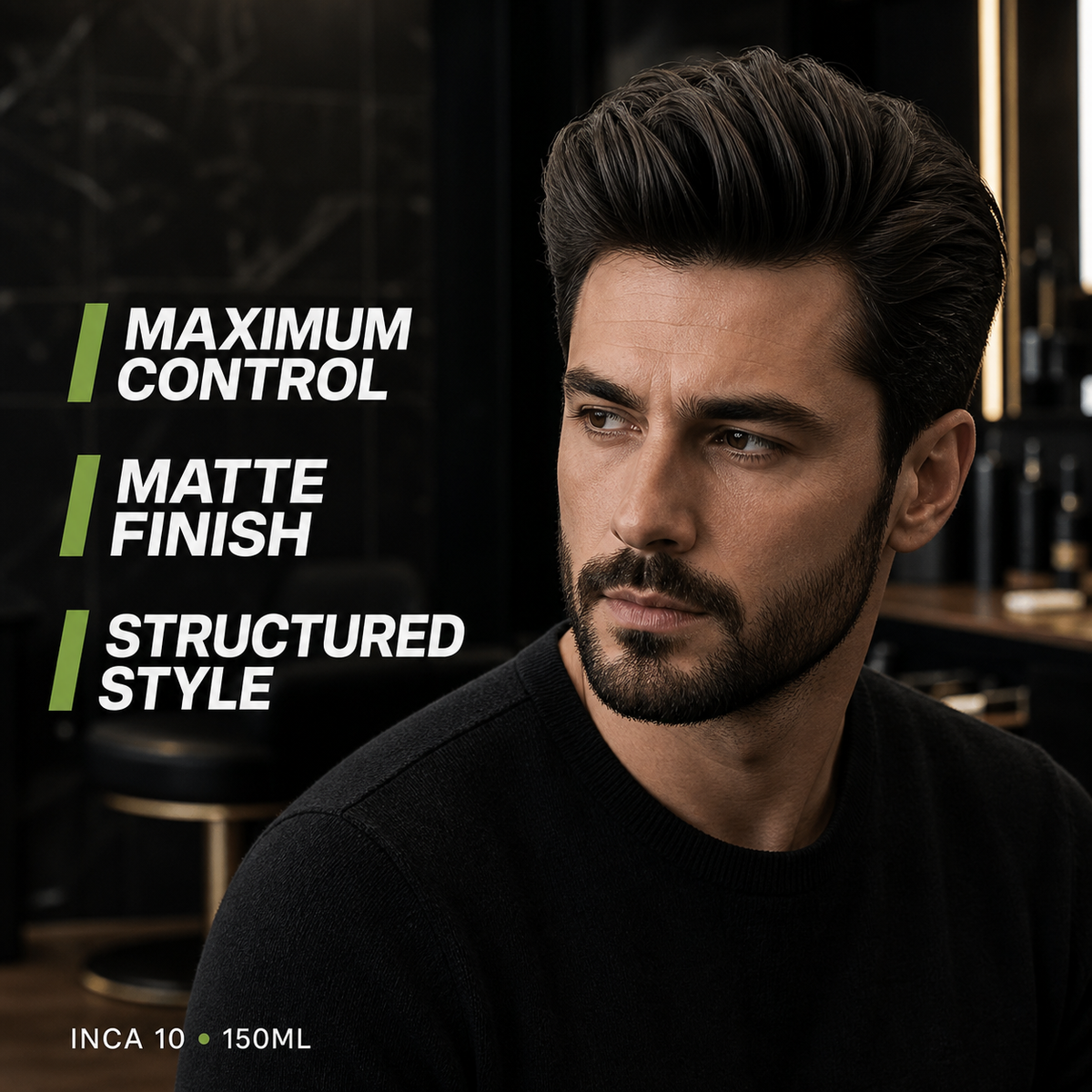 ProRapid INCA 10 matte styling wax benefits on structured men's hair