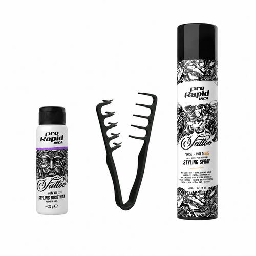 Ultimate Styling Kit: Texture Comb + Powder Wax + Hair Spray – Full Bundle