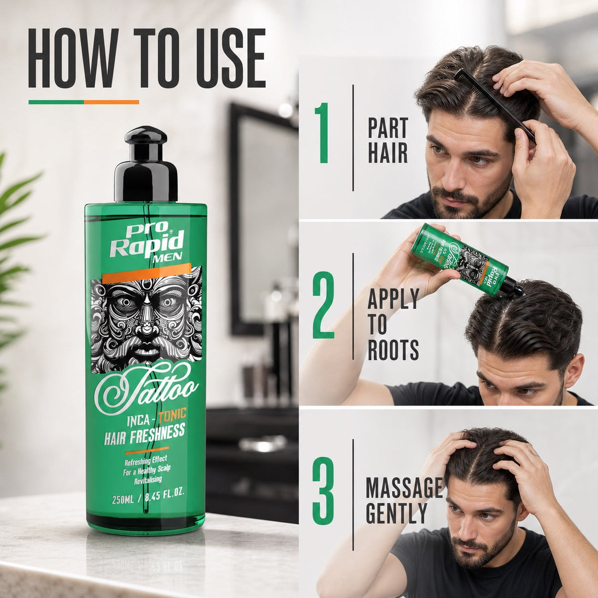 How to use ProRapid INCA Hair Tonic