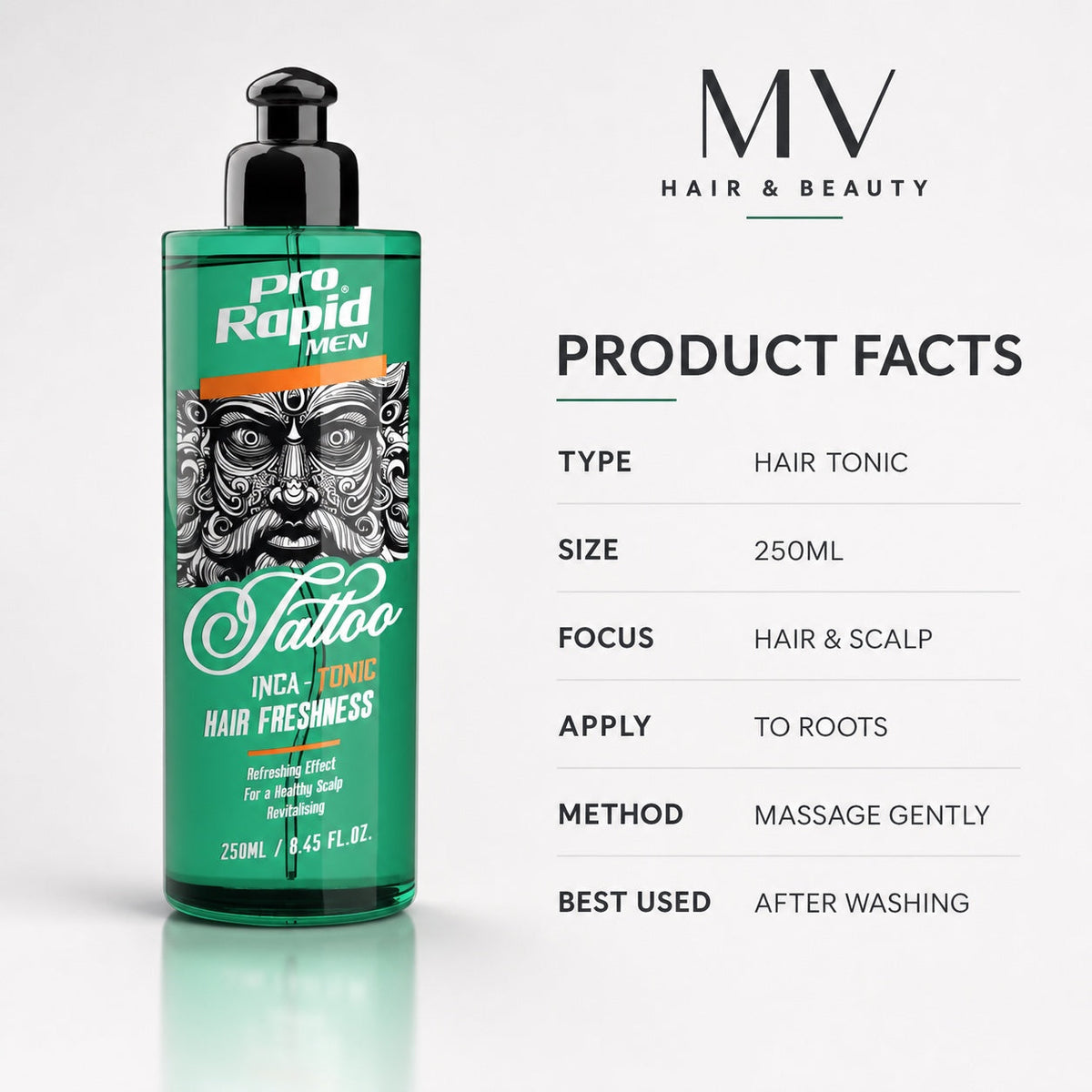 ProRapid INCA Hair Tonic product facts