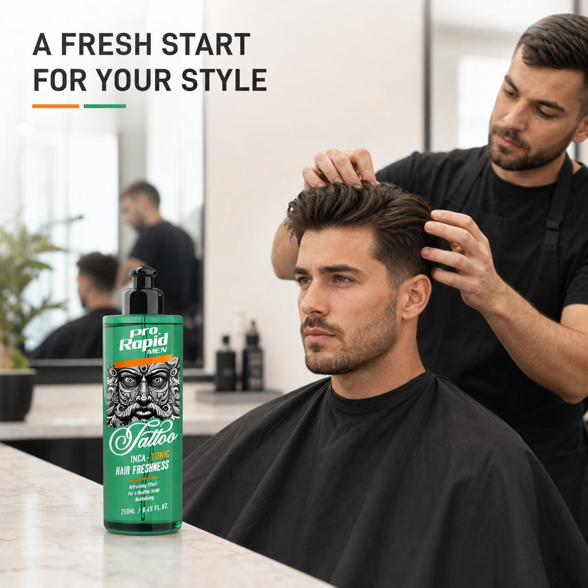 ProRapid INCA Hair Tonic barbershop lifestyle