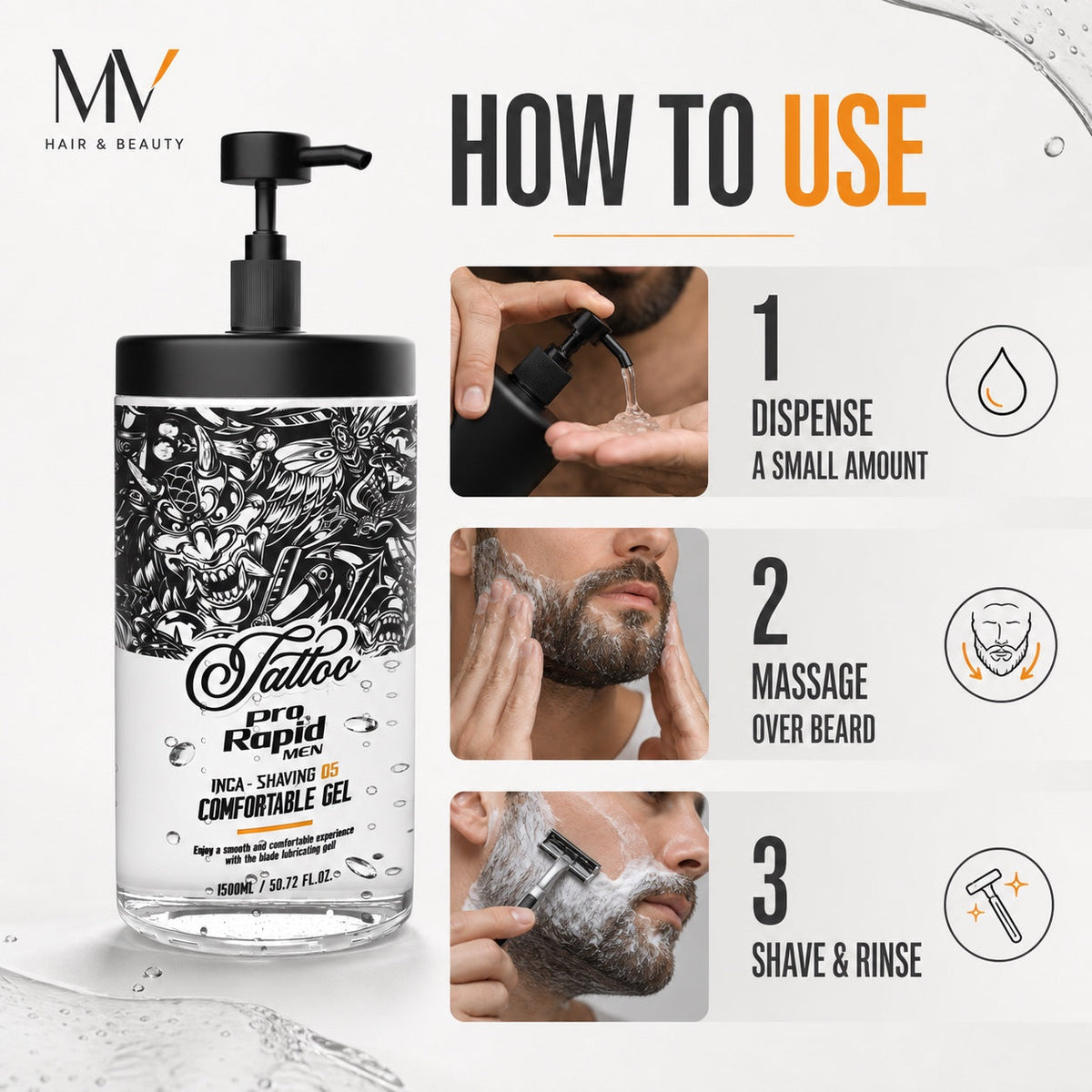 How to use ProRapid Shaving Gel