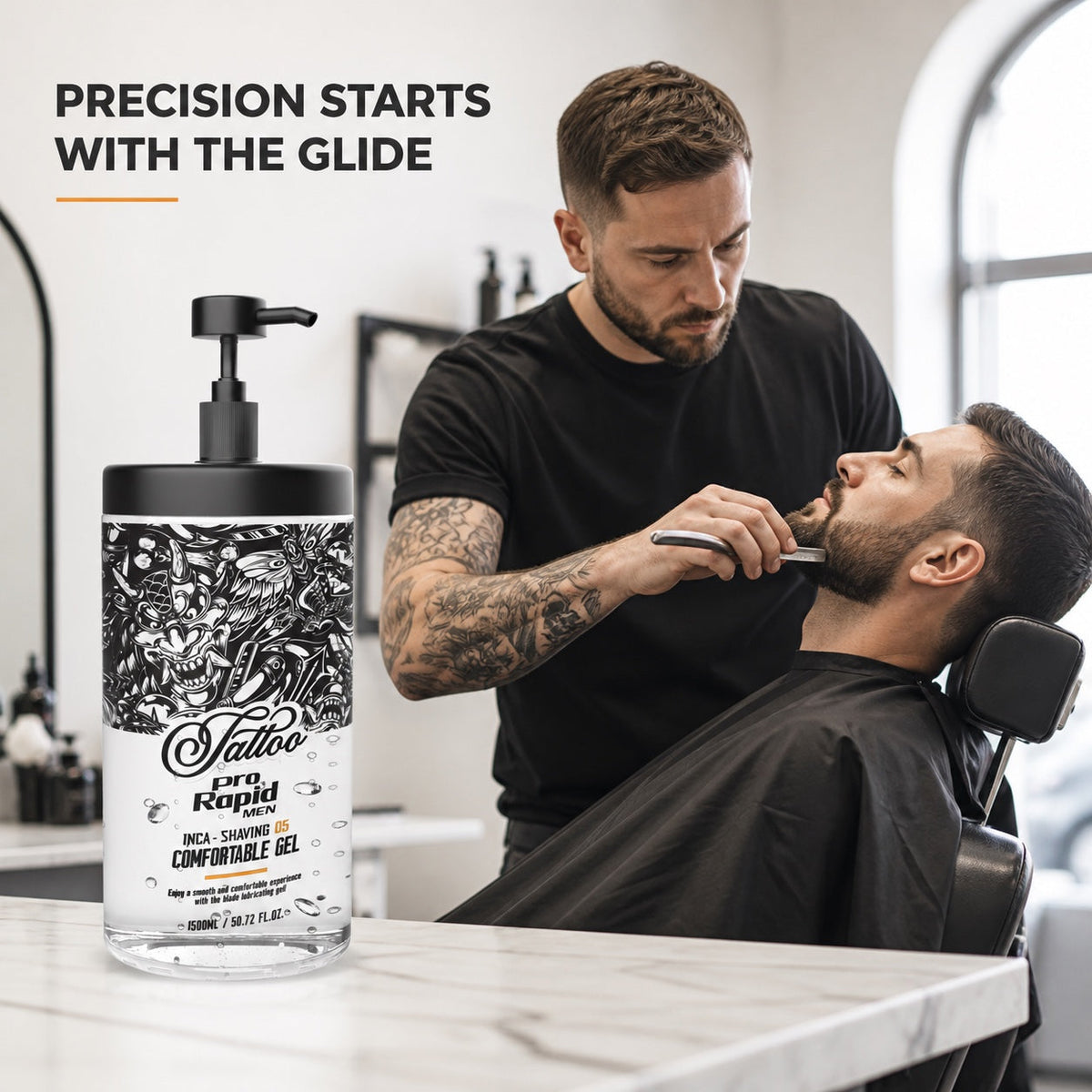 ProRapid Shaving Gel barbershop lifestyle