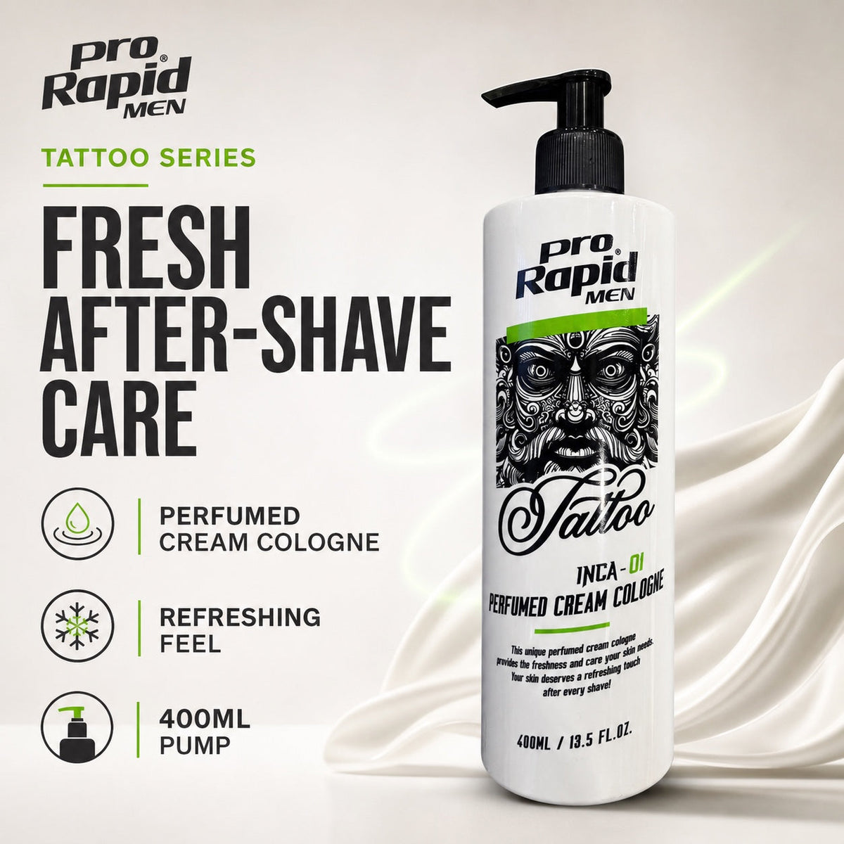 ProRapid Tattoo Series Cream Cologne benefits