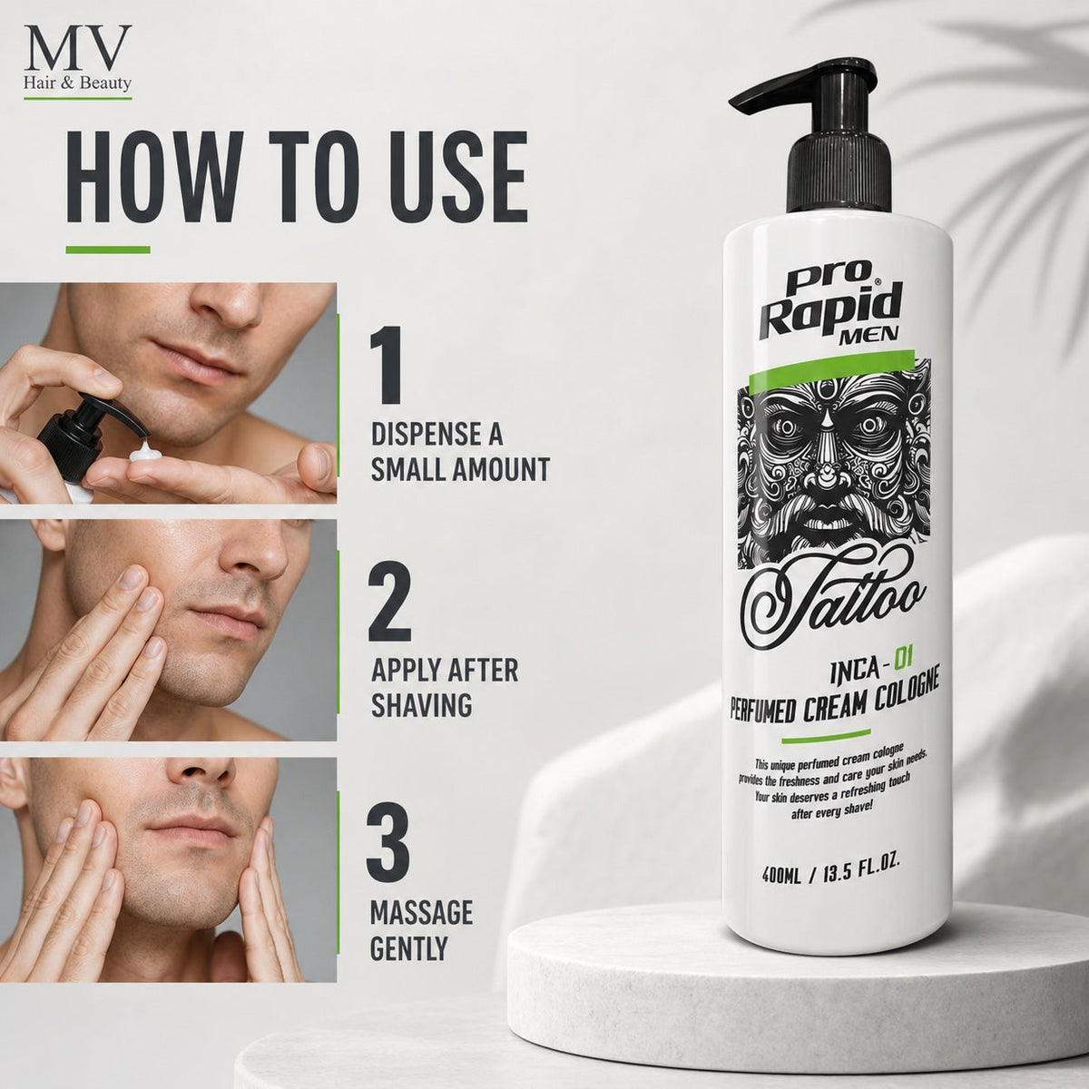 How to use ProRapid Tattoo Series Cream Cologne