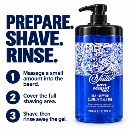 How to use ProRapid Tattoo INCA Blue Shaving Gel 1500ml