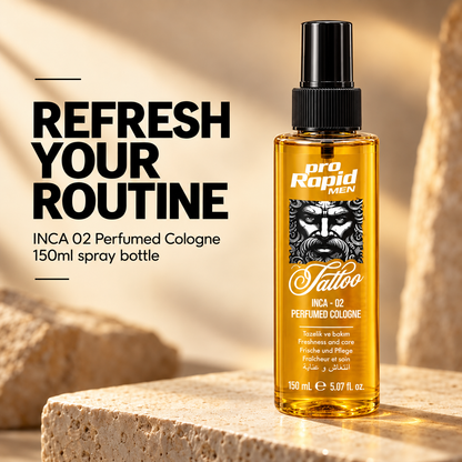 ProRapid INCA 02 Cologne 150ml refresh your routine product feature