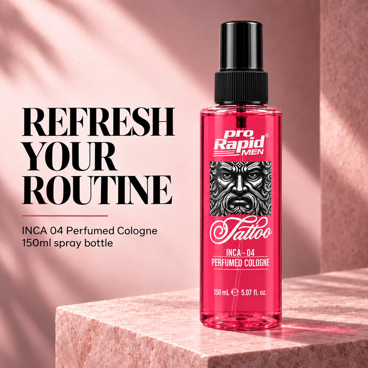 ProRapid INCA 04 Tattoo Perfumed Cologne 150ml product features