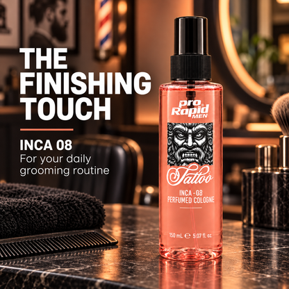 ProRapid INCA 08 Perfumed Cologne 150ml in a barbershop setting